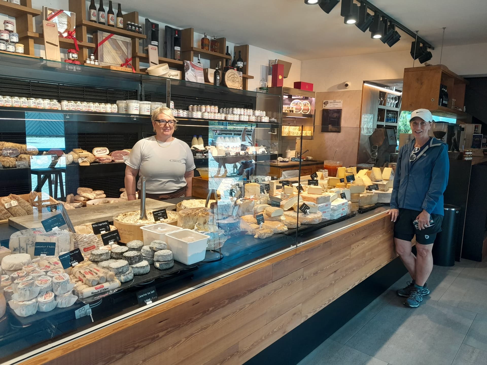 Cyclists at Waterfall in Varenna
