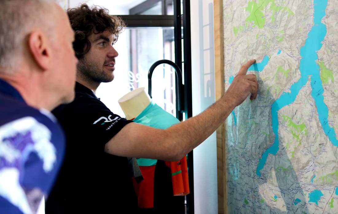 Luca Negri's route planning expertise