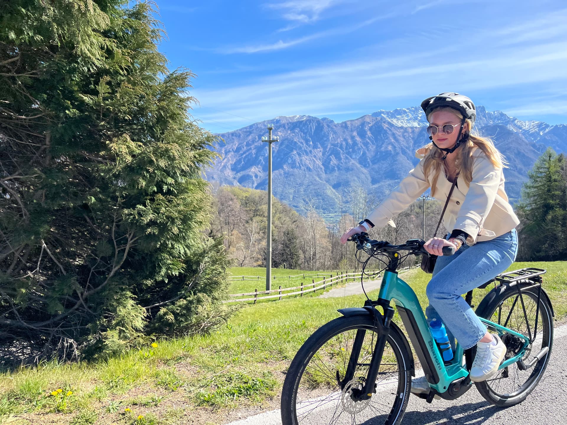 E-bike on Lake Como