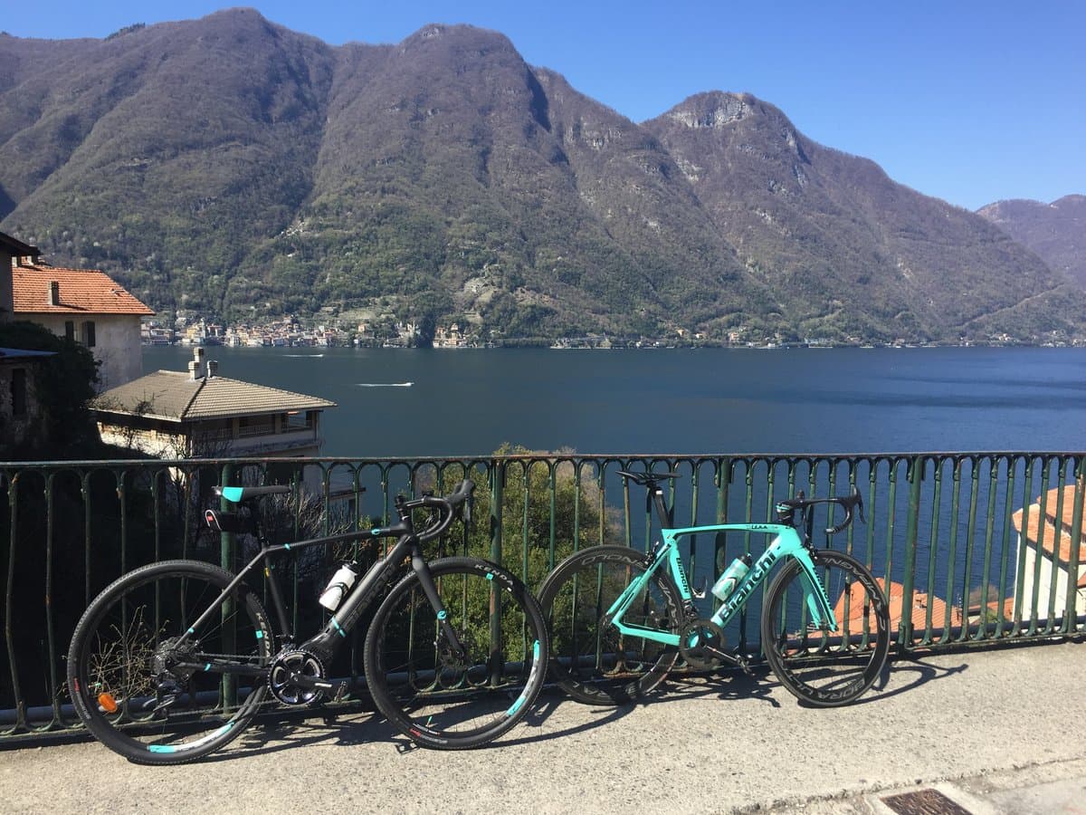 Bikes by Lake Como