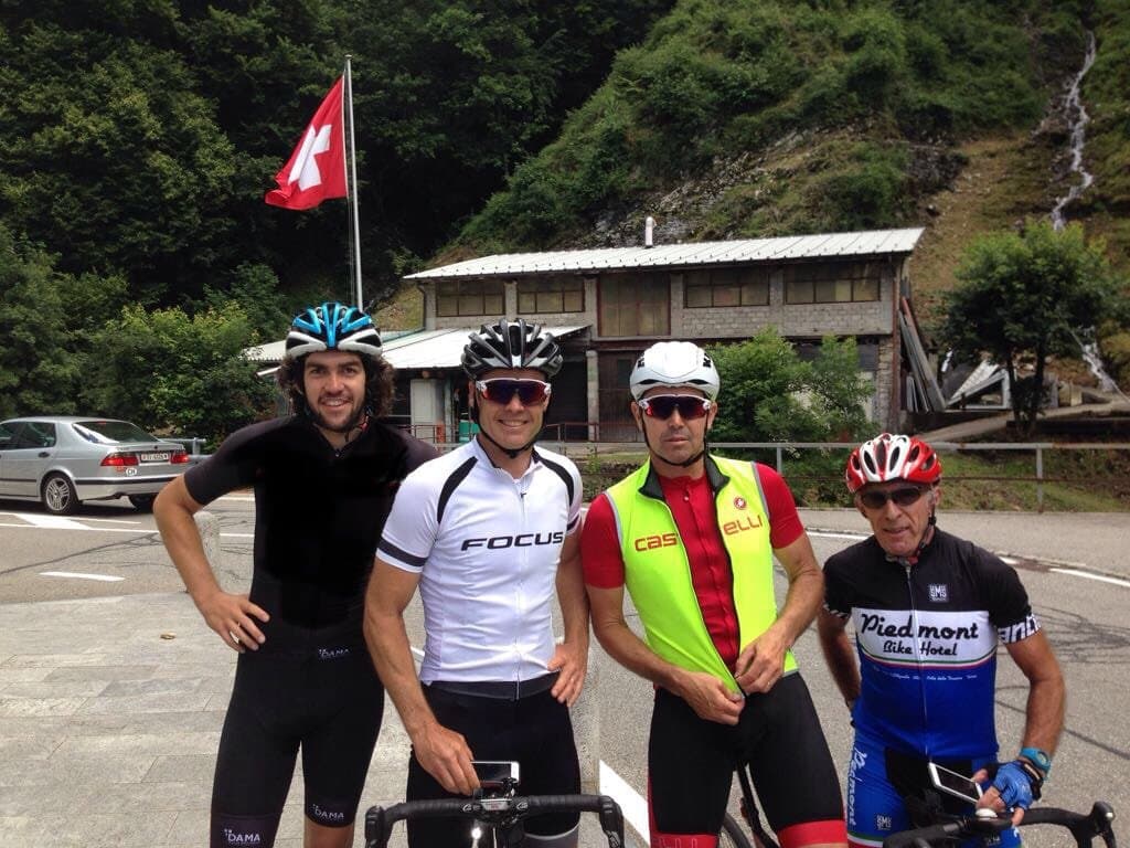 Cyclists at Swiss Border