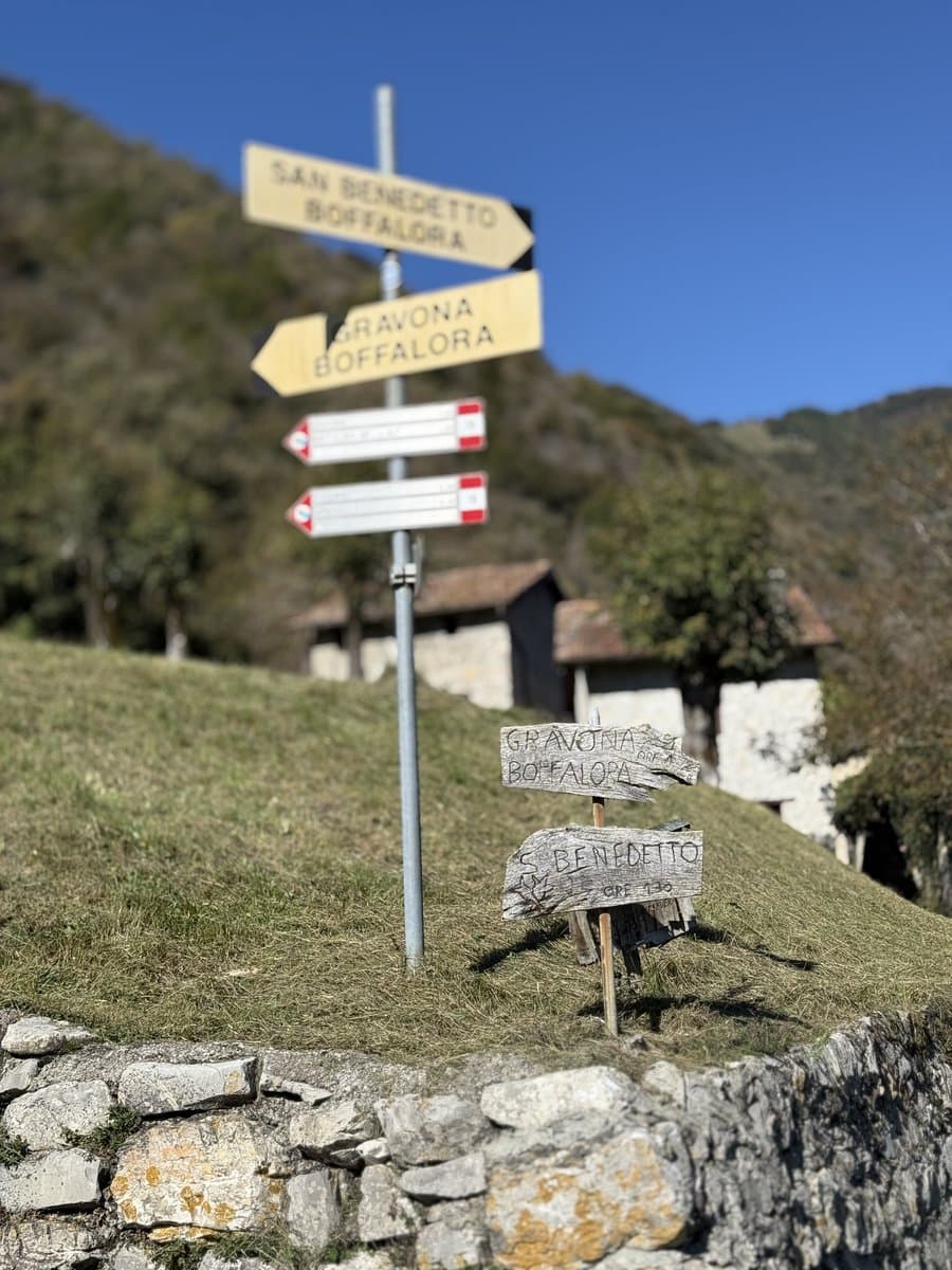 Cyclist on a mountain trail