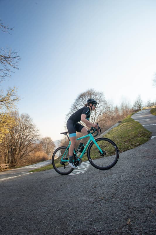 Cyclist riding Bianchi Specialissima CV Disc - Federica Roselli Photography Cyclist riding Bianchi Specialissima CV Disc - Federica Roselli Photography