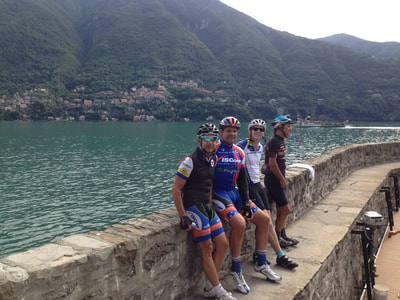 Cycling on Lake Como Italy